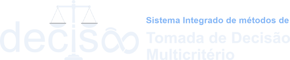 Decisão: sistema integrado de métodos de tomada de decisão multicritério